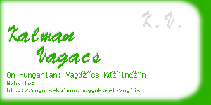 kalman vagacs business card